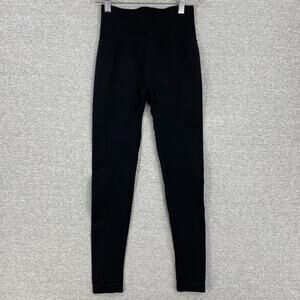 Leggings Womens Small Black Athletic Ruched Butt Scrunch Lifting High Waist